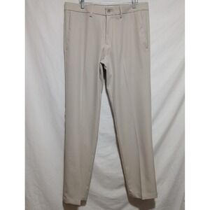 Haggar Cool 18‎ Pro Straight Fit Dress Pants Beige 34x32